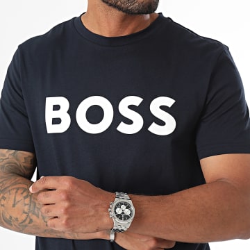 BOSS - Tee Shirt Thinking 1 50481923 Bleu Marine