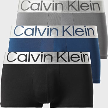 Calvin Klein - Lot De 3 Boxers NB3609 Noir Gris Bleu Marine