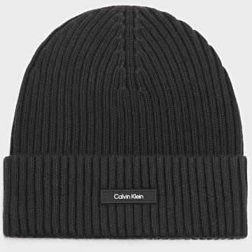 Calvin Klein - Bonnet Classic Cotton Rib Beanie 2362 Noir