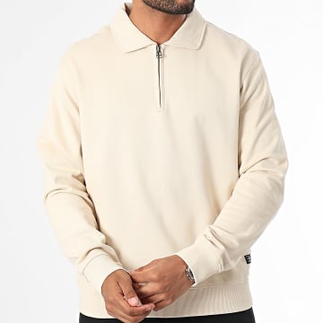 Jack And Jones - Polo Manches Longues Marc Beige