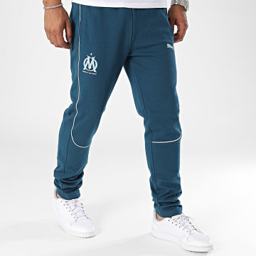 Puma - OM Casuals 778258 Pantalones de chándal azul pato