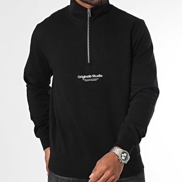 Jack And Jones - Vesterbro Sweatshirt met rits Zwart