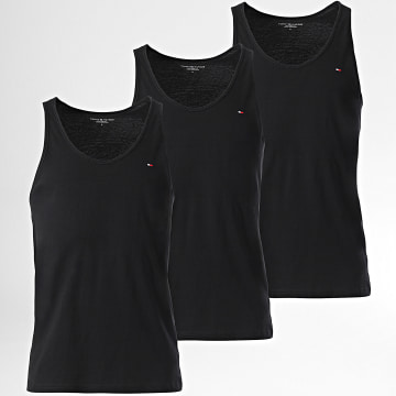 Tommy Hilfiger - Lote de 3 camisetas de tirantes de la firma 3387 Negro