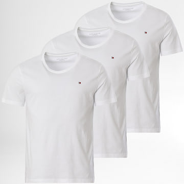 Tommy Hilfiger - Lot De 3 Tee Shirts Signature 3379 Blanc