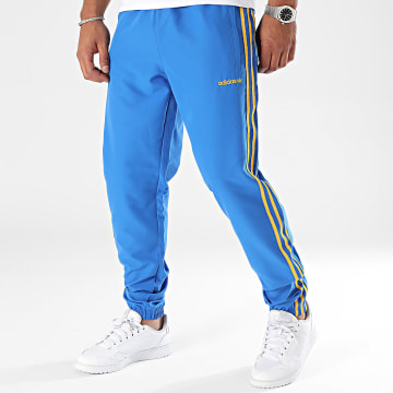 Adidas Originals - Pantalons Jogging A Bandes Woven IW3234 Bleu Roi