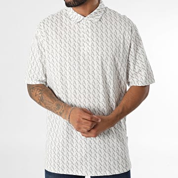 Armani Exchange - Polo Manches Courtes 8NZFCW-ZJH4Z Blanc Gris