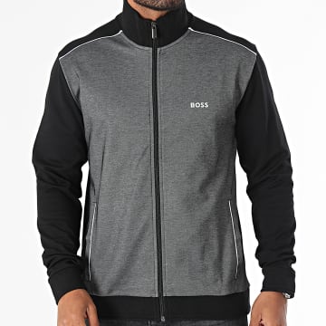 BOSS - Veste Zippée 50521809 Gris Chiné Noir