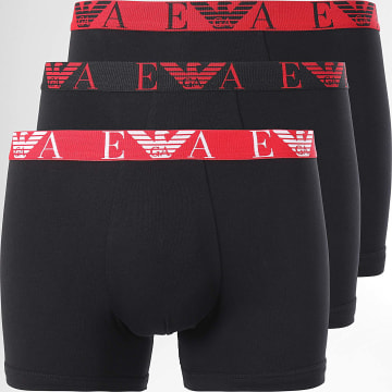 Emporio Armani - Set van 3 boxershorts 111473-4F715 Zwart