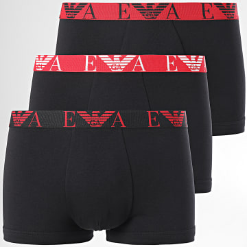 Emporio Armani - Set van 3 boxershorts 111357-4F715 Zwart