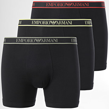 Emporio Armani - Juego de 3 calzoncillos 111473-4F717 Negro