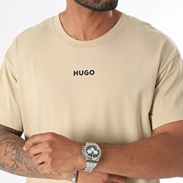 HUGO - Camiseta Linked Tee Shirt 50518646 Beige