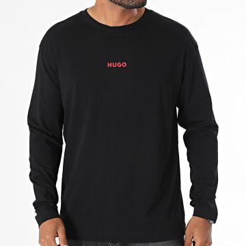 HUGO - Tee Shirt Manches Longues Linked 50522302 Noir