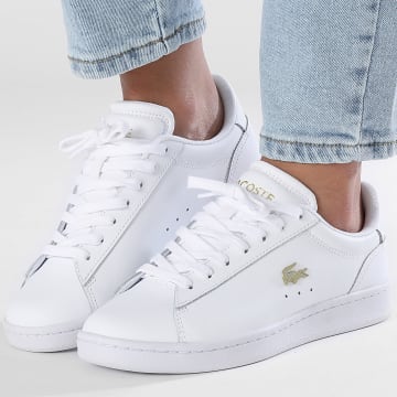 Lacoste - Baskets Femme Carnaby Set 224 White Gold