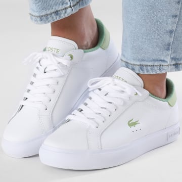 Lacoste - Baskets Femme Powercourt 224 White Light Green