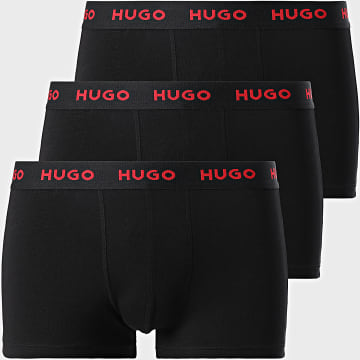 HUGO - Lote de 3 calzoncillos bóxer 50517878 Negro