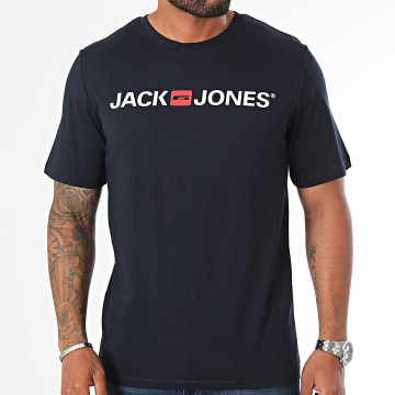 Jack And Jones - Maglietta con logo Corp Navy