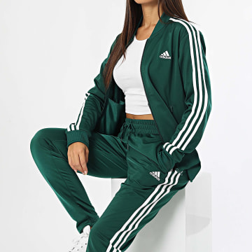 Adidas Sportswear - Ensemble De Survetement Femme A Bandes 3 Stripes IJ8785 Vert Bouteille