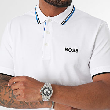 BOSS - Polo Manches Courtes Paddy Pro Blanc