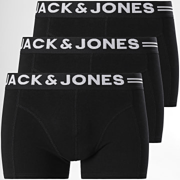 Jack And Jones - Juego de 3 calzoncillos negros Sense