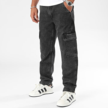 Levi's - 568™ Pantaloni Cargo Jean neri dal taglio ampio