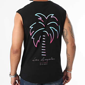 Luxury Lovers - Tee Shirt Sans Manches Vice City Los Angeles Noir