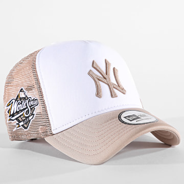 New Era - Gorra Trucker World Series NY 60565408 Beige Blanco