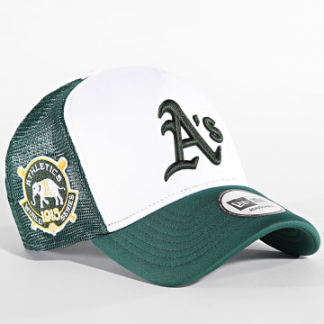 New Era - Oakland Athletics World Series Trucker Cap Blanco Verde Oscuro