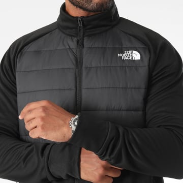 The North Face - Reaxion Hybride A8946 Zwart Houtskool Grijs Ritsjack