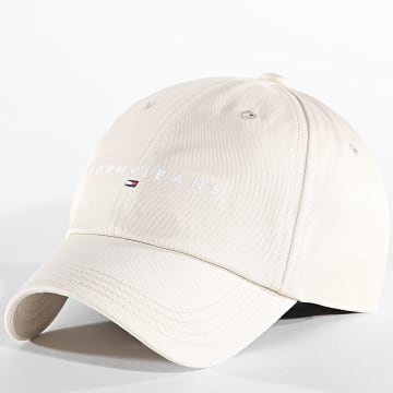 Tommy Jeans - Casquette Femme Linear Logo 8 Panel 6868 Beige