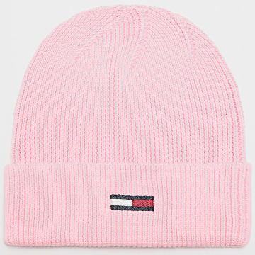 Tommy Jeans - Bonnet Femme Elongated Flag Beanie 6777 Rose