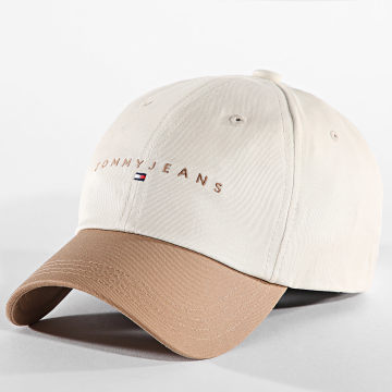 Tommy Jeans - Cappello a 8 pannelli con logo lineare 2894 Beige