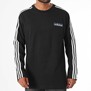 Adidas Originals - Tee Shirt Manches Longues A Bandes Adibreak IY4850 Noir