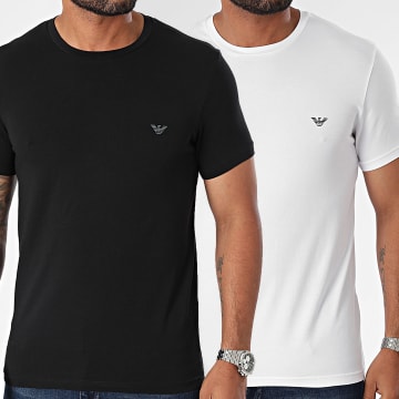 Emporio Armani - Lot De 2 Tee Shirts 111267-4F720 Blanc Noir