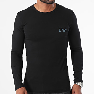 Emporio Armani - T-shirt met lange mouwen 111023 Zwart