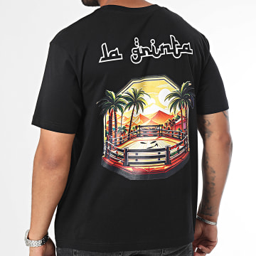 La Grinta - Camiseta negra oriental oversize