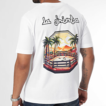 La Grinta - Camiseta oversize oriental blanca