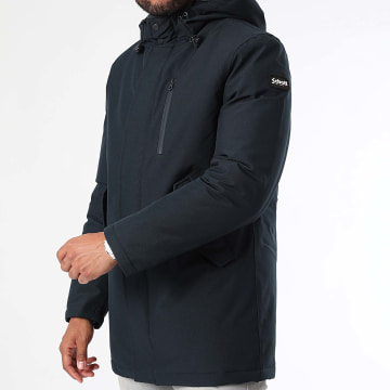 Schott NYC - M532 Parka in pelliccia blu navy