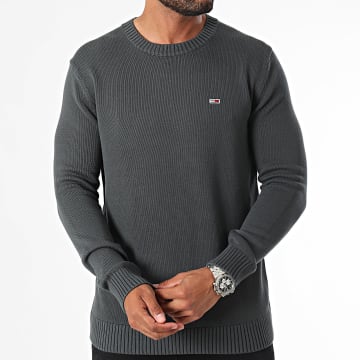 Tommy Jeans - Pull Slim Essentials 8370 Gris Anthracite
