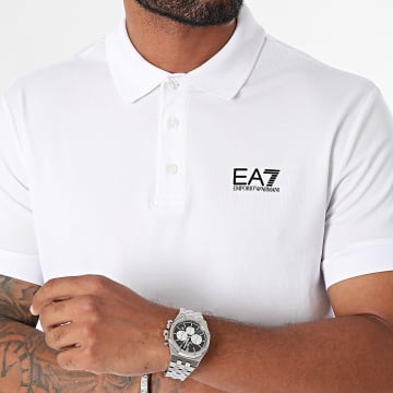 EA7 Emporio Armani - Polo korte mouw 8NPF14-PJVQZ Wit