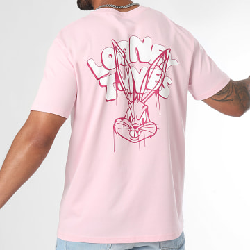 Looney Tunes - Tee Shirt Oversize Large Bubble Bugs Bunny Pink
