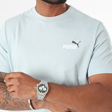 Puma - Tee Shirt Essential Small Logo 674470 Bleu Clair