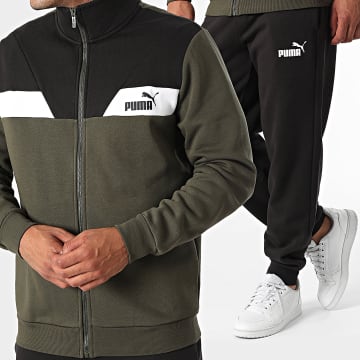 Puma - Power Track Suit 681900 Zwart Groen Khaki