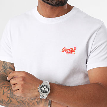 Superdry - Tee Shirt Essential Logo Embroidery M1011245A Blanc