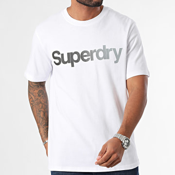 Superdry - Tee Shirt Core Logo Fade M1012031A Blanc