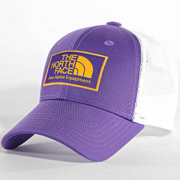 The North Face - Casquette Trucker Mudder Violet Blanc