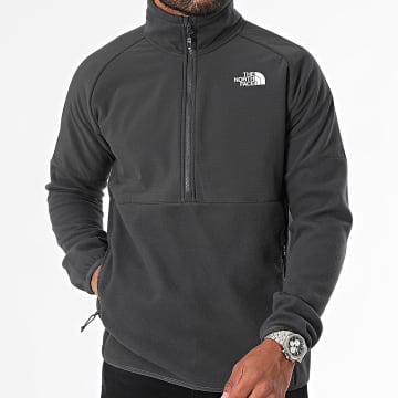 The North Face - Glacier A89JH Houtskoolgrijs Fleecejack met Ritssluiting