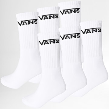 Vans - Lot De 6 Paires De Chaussettes 00KHP Blanc