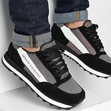 Armani Exchange - XUX083-XV263 Zwart ijzeren sneakers