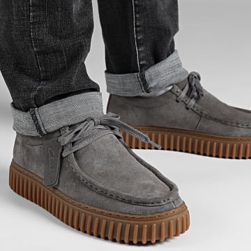 Clarks - Torhill Lo Grijs Suède Schoenen