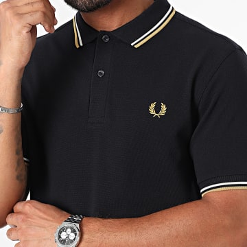 Fred Perry - Polo korte mouw met dubbele punt MM3600 Navy